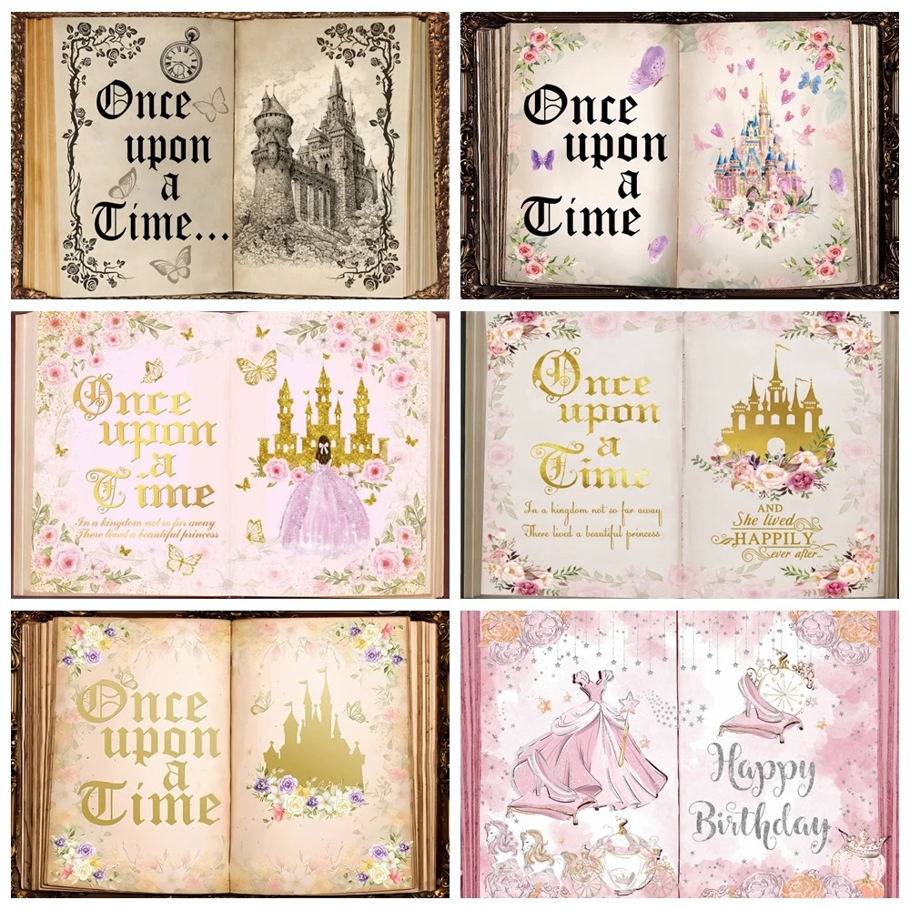 Custom Photo Book - Märchenbuch, Geburtstag, Hochzeit, individueller Hintergrund, Once