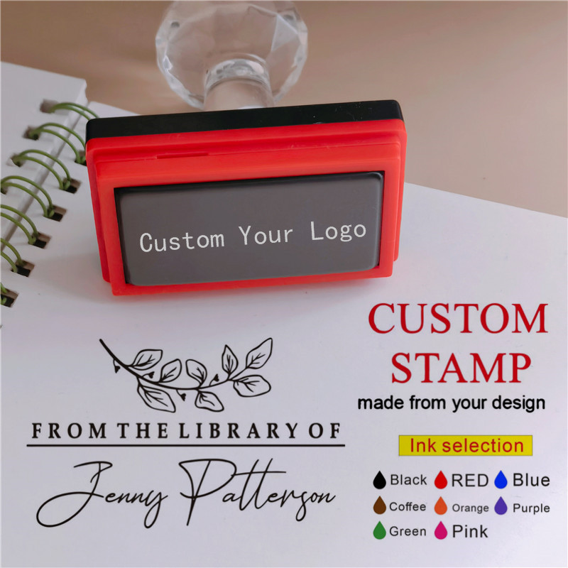 Custom Photo Book - Personalisierter Logo-Selbstfärbestempel, individueller fotosensitiver Tintenstempel, Ihr