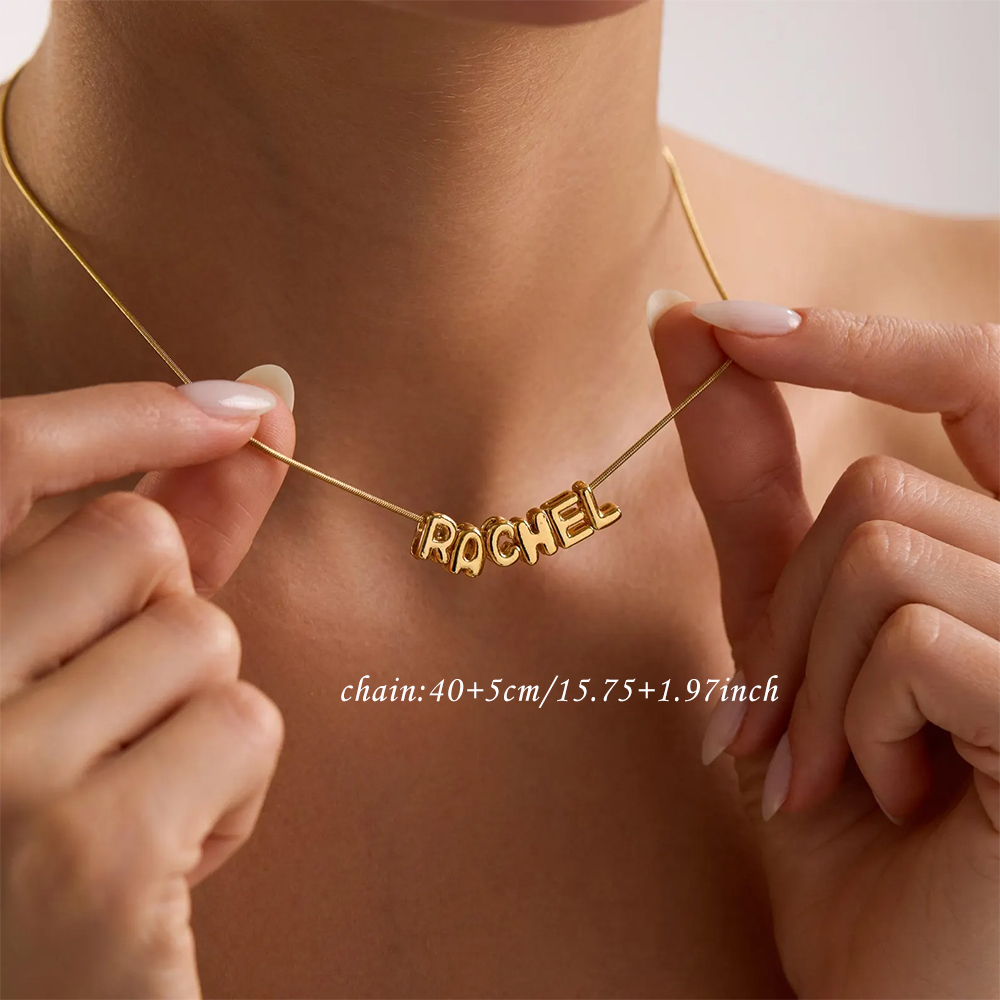 Personalisierte Ballon-Initial – Name Necklace Custom Bewertung und Preis