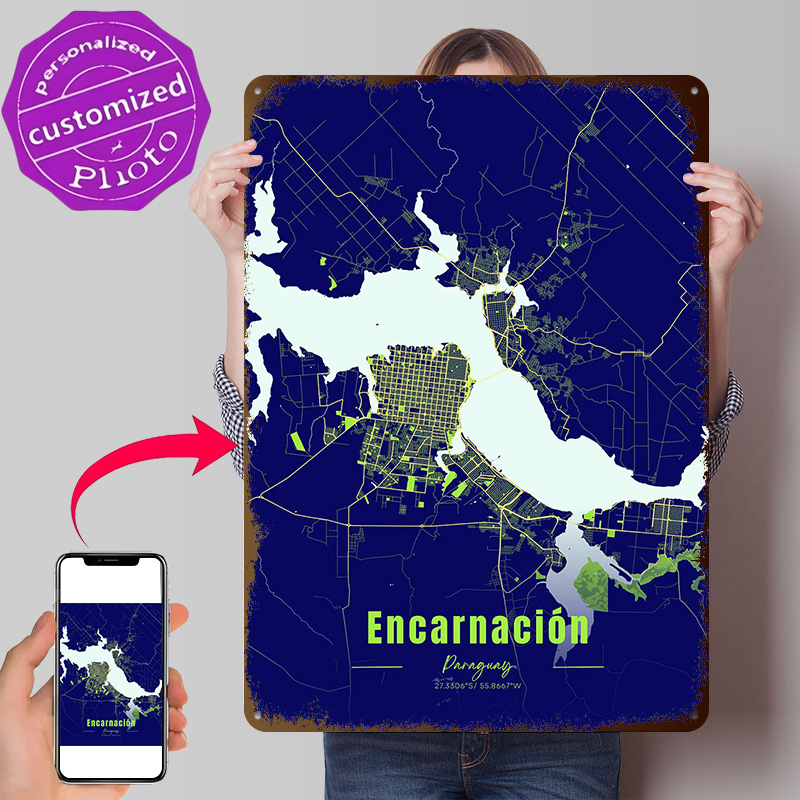 Encarnación Dekoration Wohnacc – Custom Map Poster Bewertung und Preis