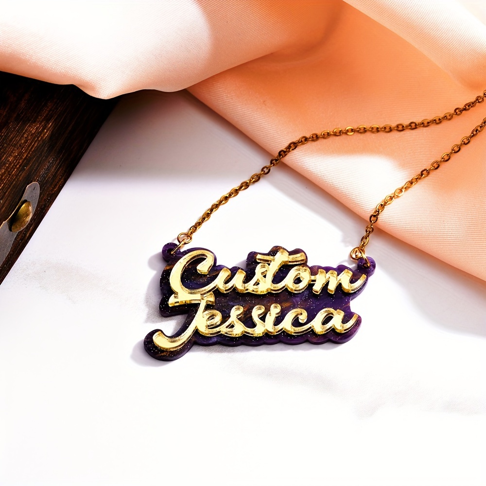 Personalisierte doppellagige A – Name Necklace Custom Bewertung und Preis
