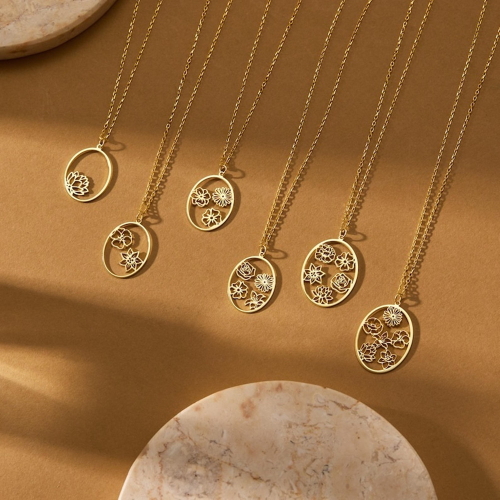 Personalisierte Geburtsblumen- – Birth Flower Necklace Bewertung und Preis
