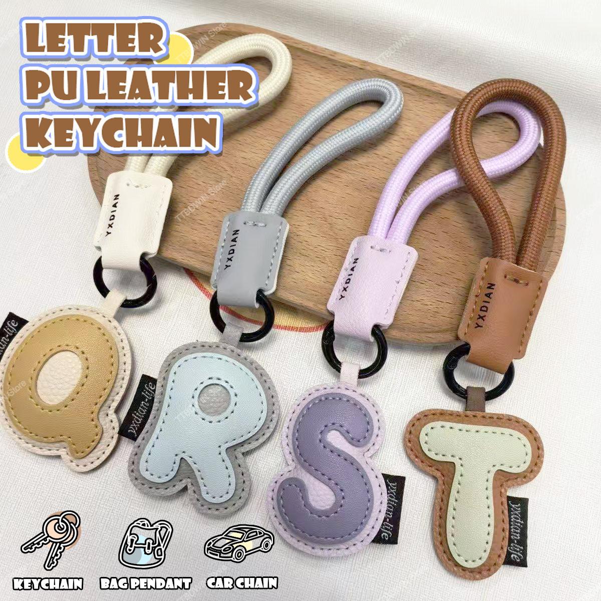 26 Alphabet PU-Leder Schlüssel – Monogram Keychain Leather Bewertung und Preis