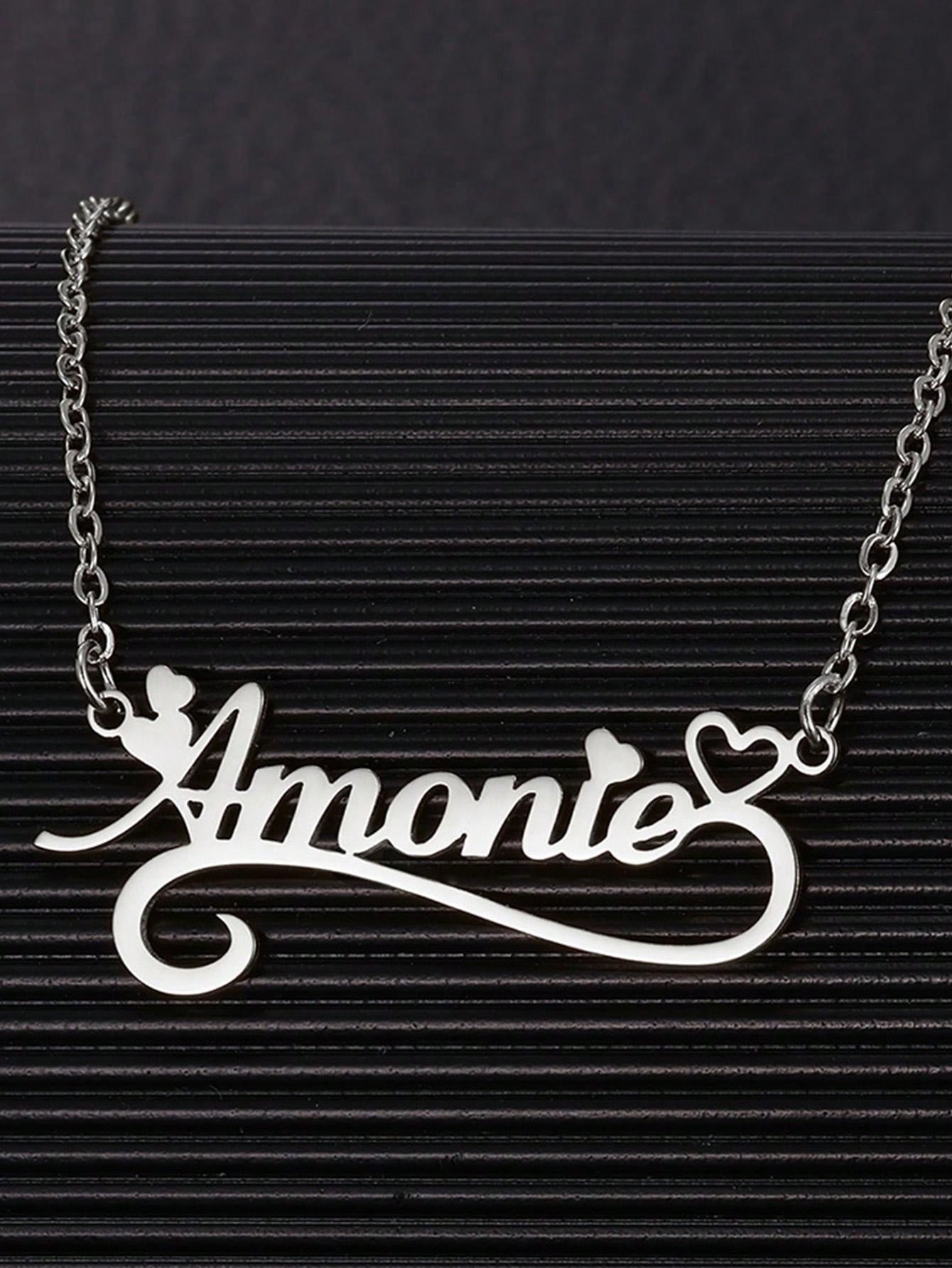 Benutzer definierte Name hohle – Name Necklace Custom Bewertung und Preis