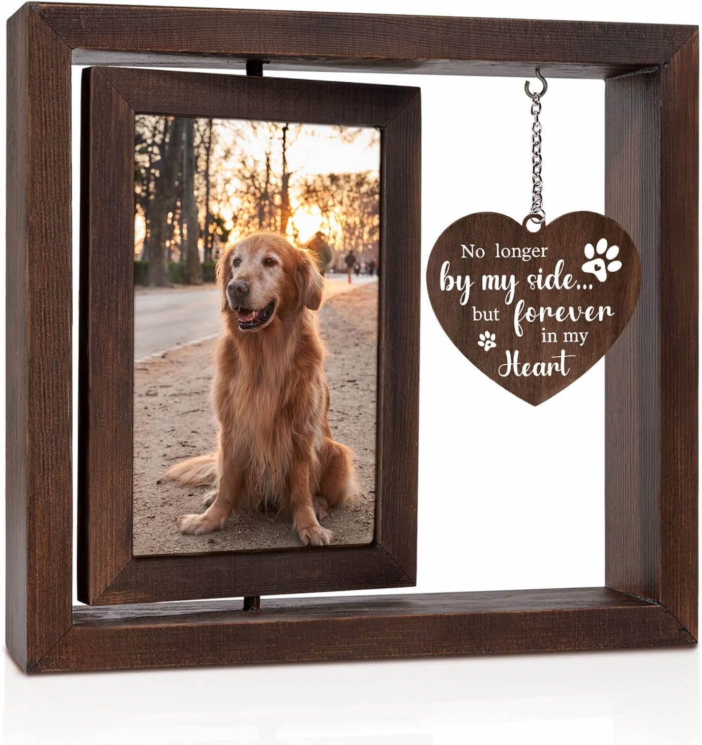 Haustier-Gedenk-Bilderrahmen f – Engraved Wood Frame Bewertung und Preis