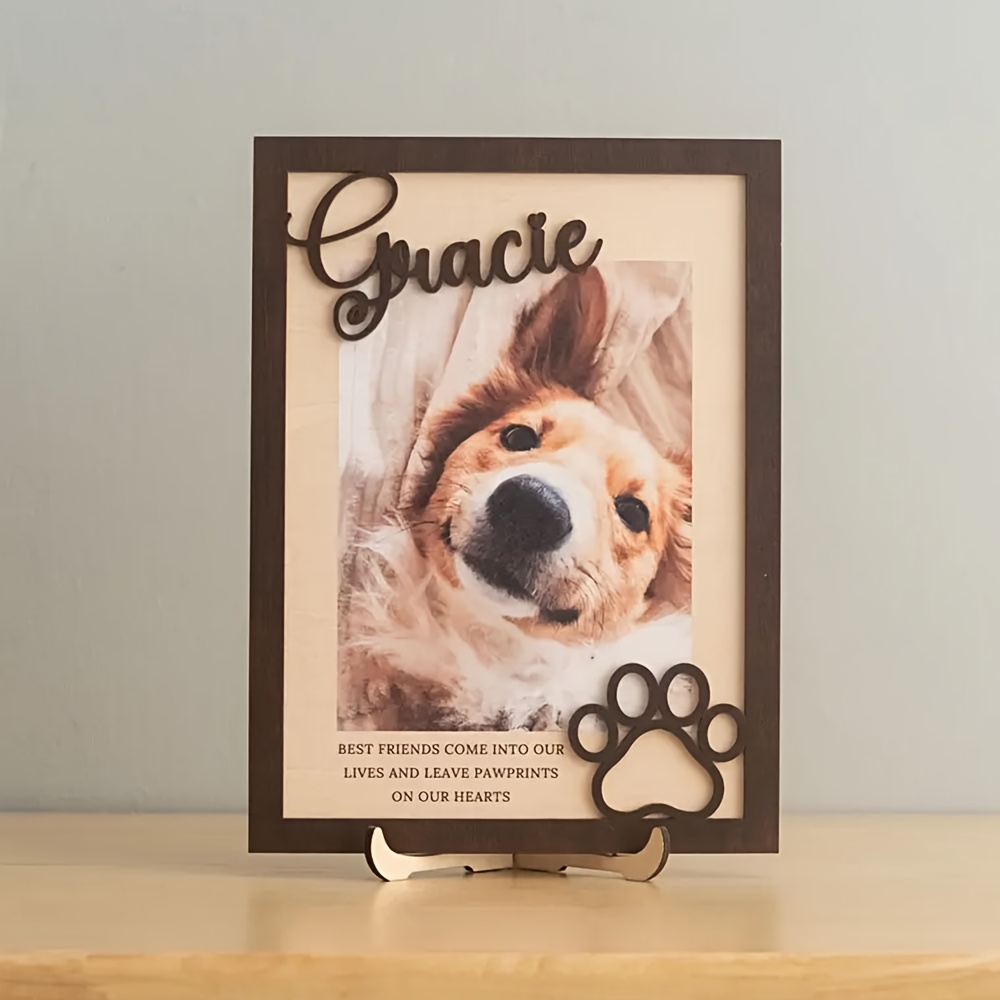 Anpassbarer Personalisierter H – Engraved Wood Frame Bewertung und Preis