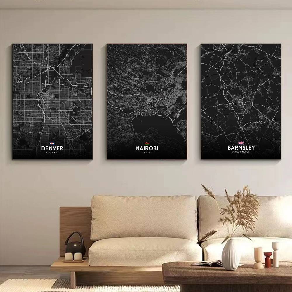 Paris London New York CUSTOM C – Custom Map Poster Bewertung und Preis