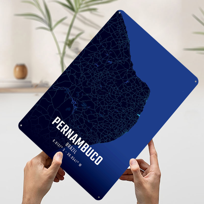 Pernambuco Midnight City Map M – Custom Map Poster Bewertung und Preis