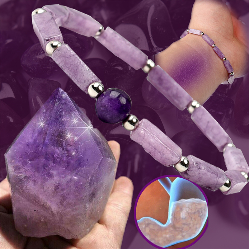 1Pcs Amethyst Körper-reinigung – Coordinates Bracelet Bewertung und Preis