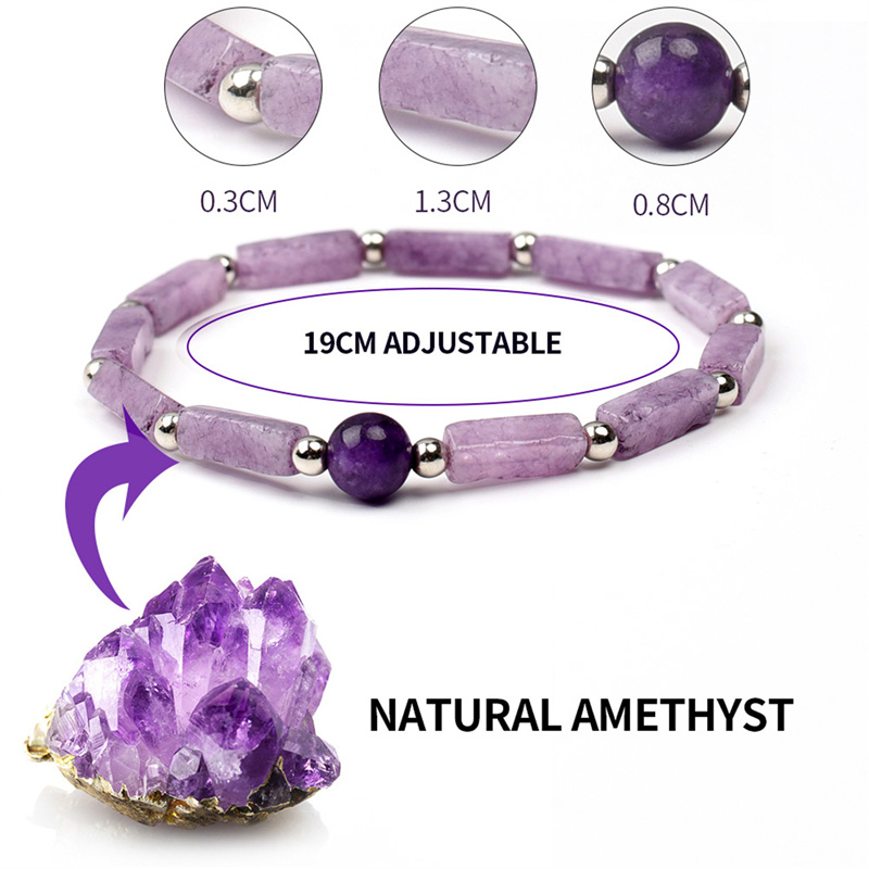 1Pcs Amethyst Körper-reinigung – Coordinates Bracelet Bewertung und Preis