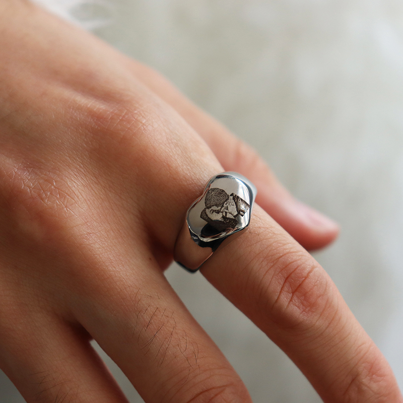 Benutzerdefinierte gravierte B – Initial Ring Custom Bewertung und Preis