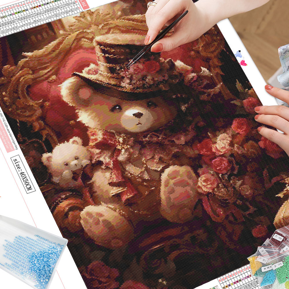 Rahmenloses Cartoon-Diamantmal – Photo Mosaic Print Bewertung und Preis