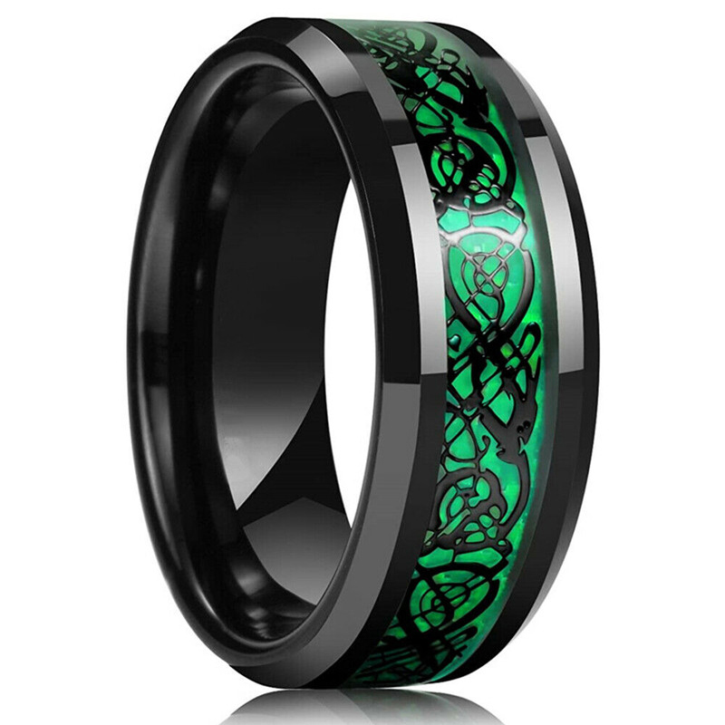Mode 8mm männer Edelstahl Kelt – Initial Ring Custom Bewertung und Preis