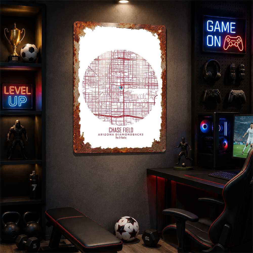 Chase Field Stadion-Karte Meta – Custom Map Poster Bewertung und Preis